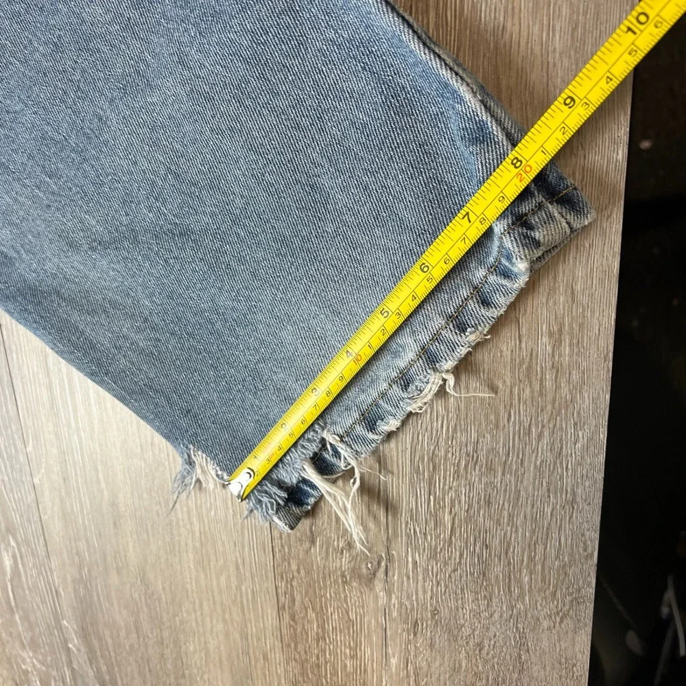 Levi's 550 Relaxed Fit Mens 36x32 Blue Paint Splatter Distressed Baggy Jeans